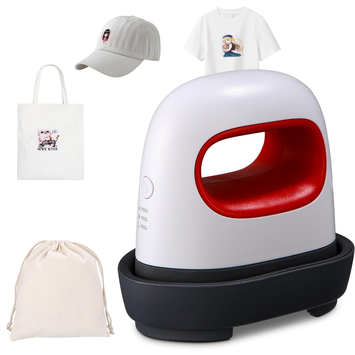 Mini Heat Press Machine compact thermal transfer integration for hat and accessory branding