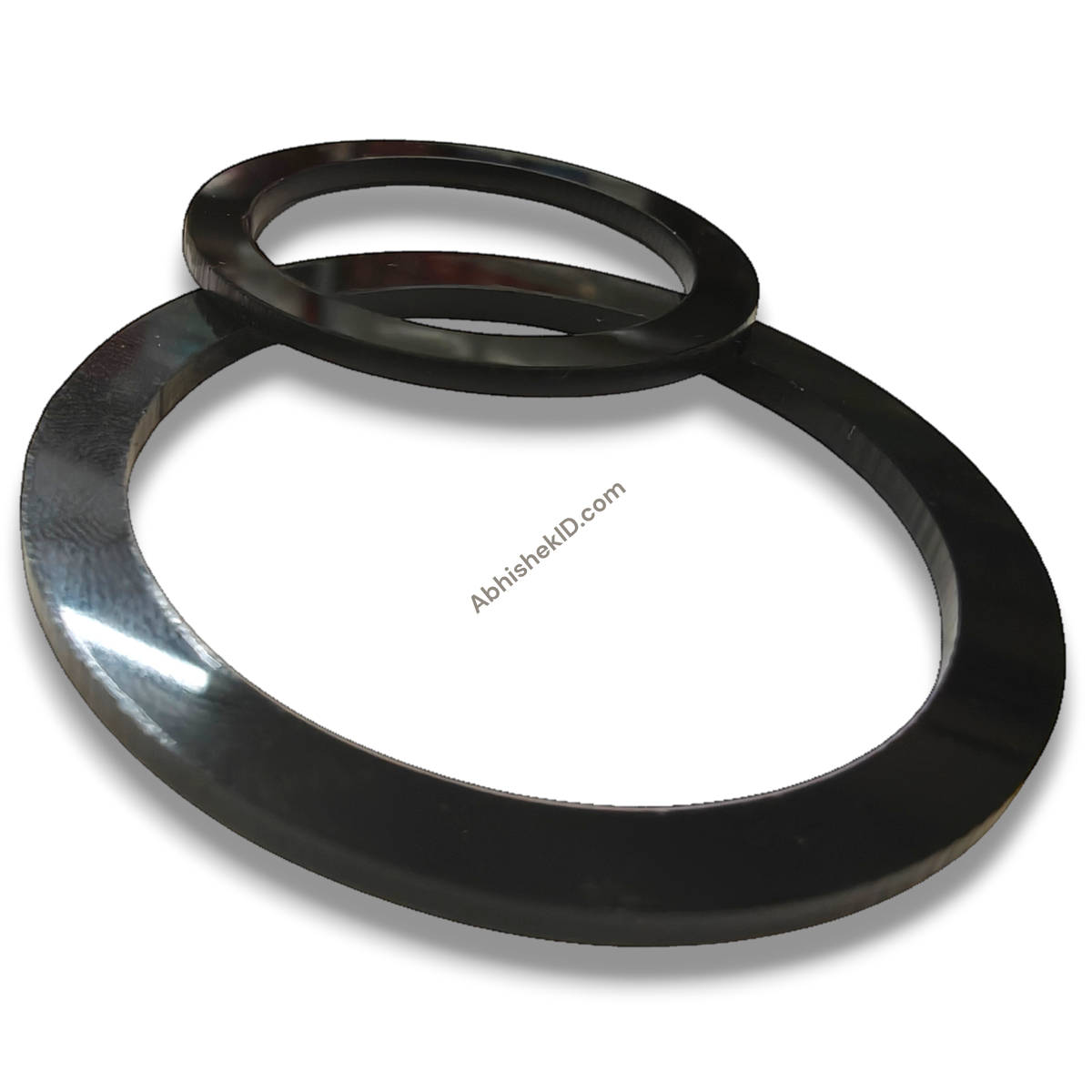 Button Badge Rings 58mm 44mm die height washer spacer, black metal rings for badge press dies.