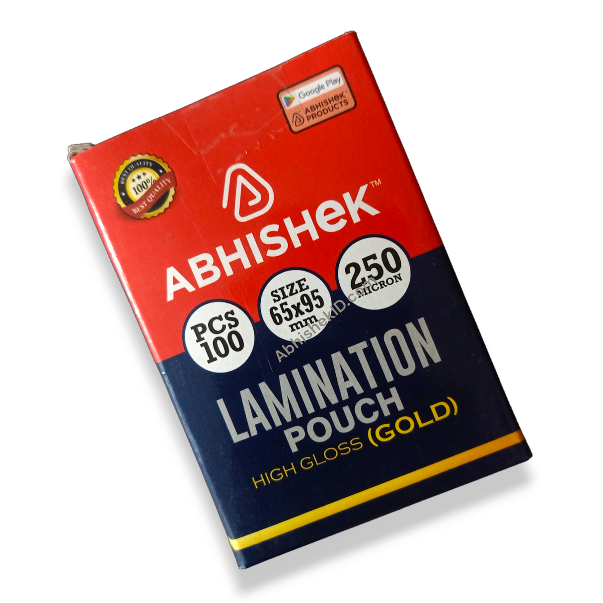 250 mic glossy lamination film for preserving small identity badges in business environments.