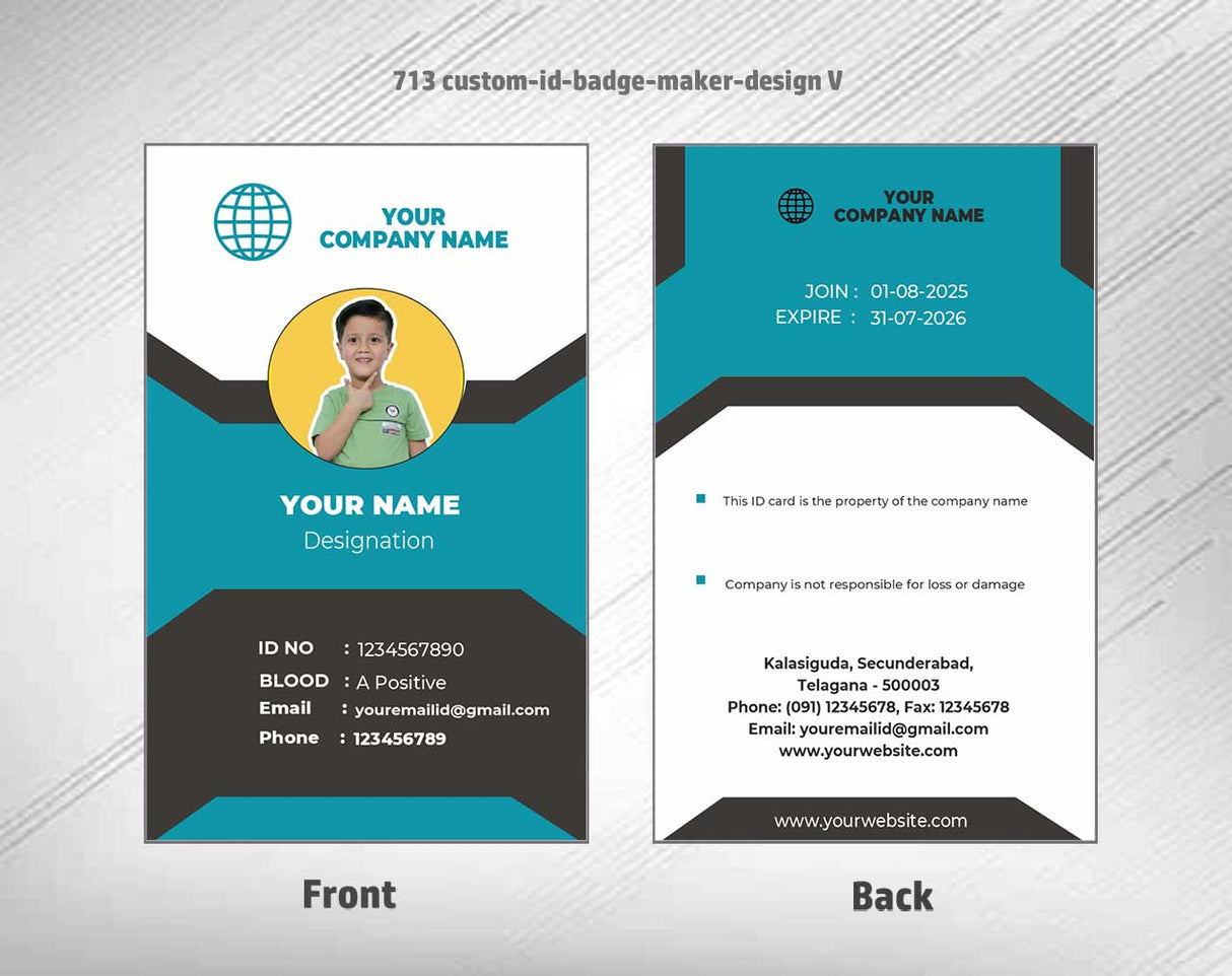 100 ID Card Templates for CorelDraw (CDR) | 100% Editable - View 100 - abhishekid.com