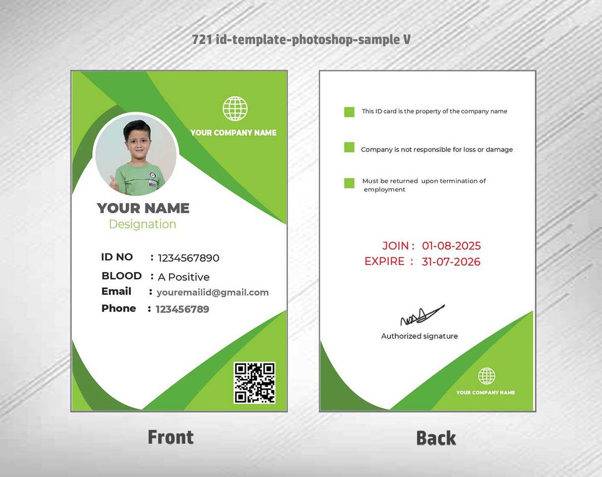 100 ID Card Templates for CorelDraw (CDR) | 100% Editable - View 103 - abhishekid.com