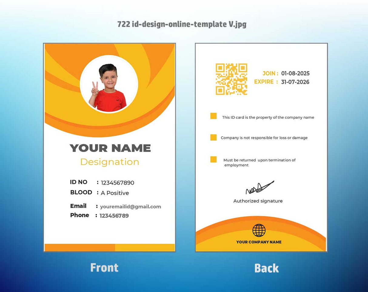 100 ID Card Templates for CorelDraw (CDR) | 100% Editable - View 74 - abhishekid.com