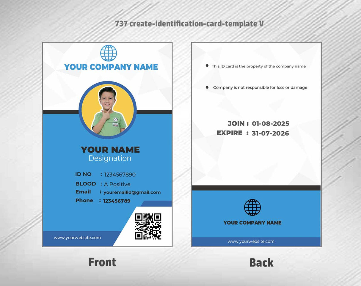 100 ID Card Templates for CorelDraw (CDR) | 100% Editable - View 106 - abhishekid.com