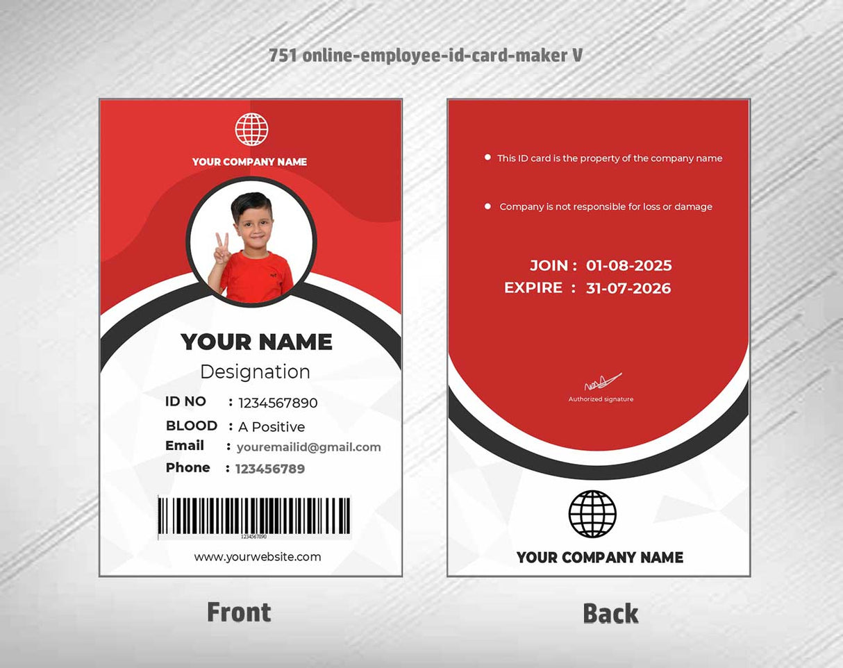 100 ID Card Templates for CorelDraw (CDR) | 100% Editable - View 26 - abhishekid.com
