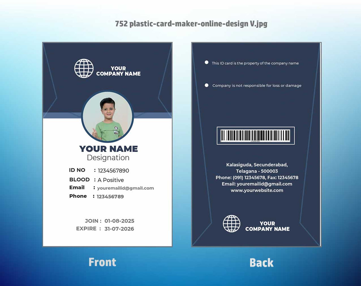 100 ID Card Templates for CorelDraw (CDR) | 100% Editable - View 27 - abhishekid.com
