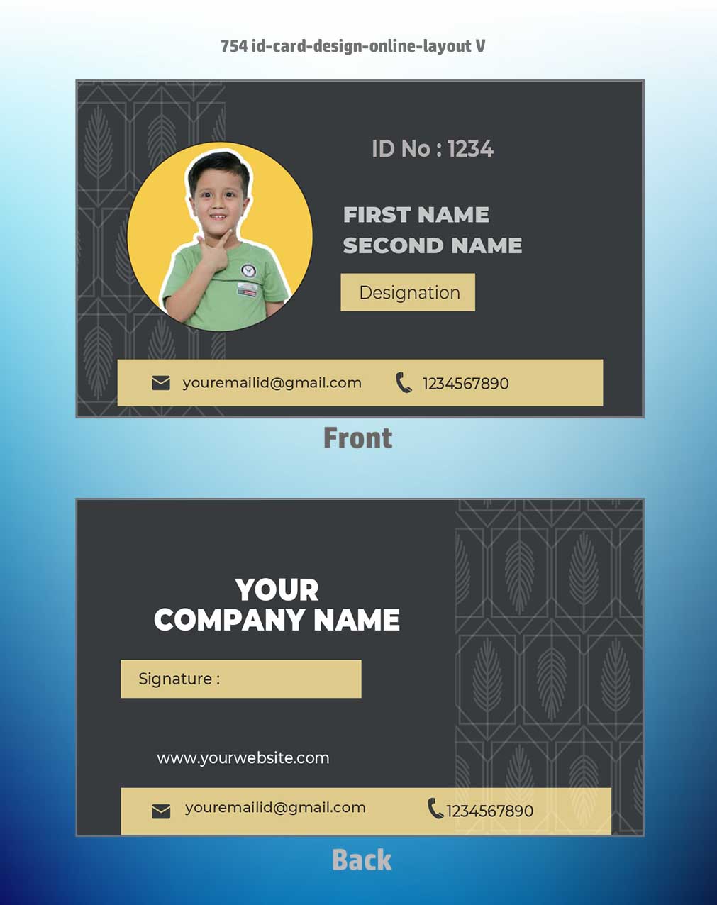 100 ID Card Templates for CorelDraw (CDR) | 100% Editable - View 32 - abhishekid.com