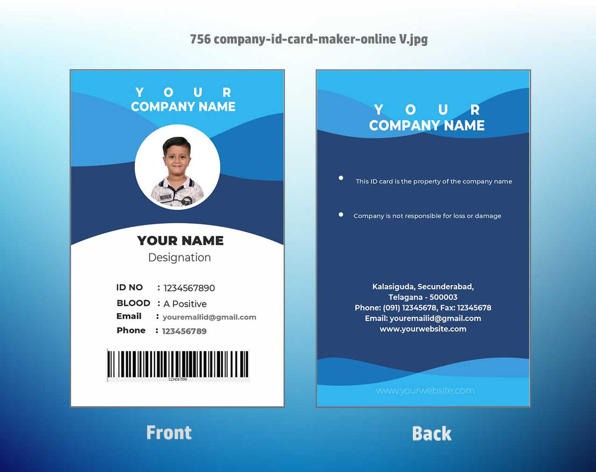 100 ID Card Templates for CorelDraw (CDR) | 100% Editable - View 33 - abhishekid.com