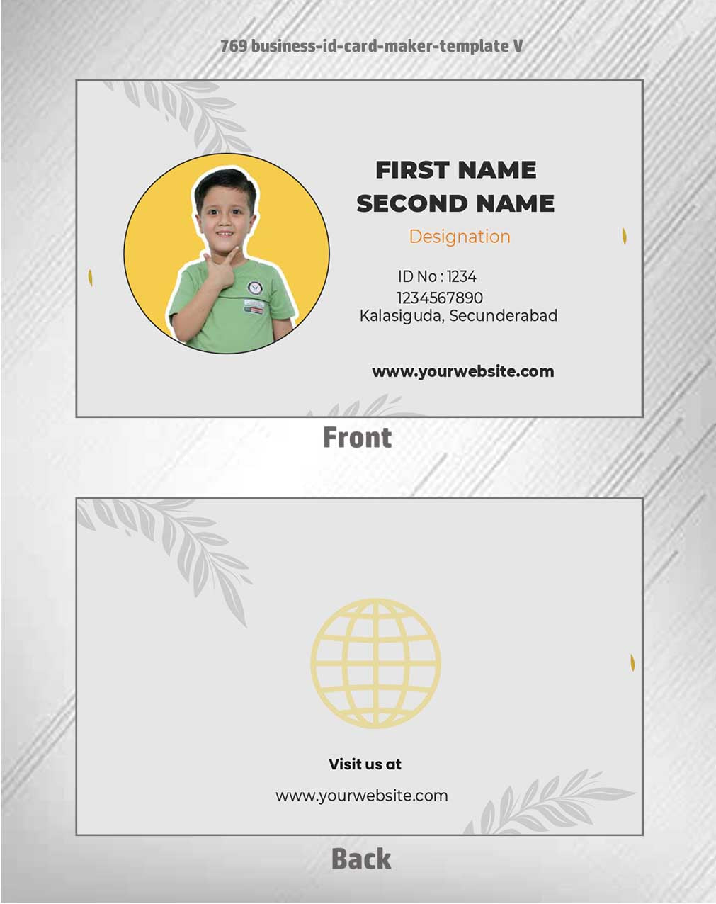 100 ID Card Templates for CorelDraw (CDR) | 100% Editable - View 45 - abhishekid.com
