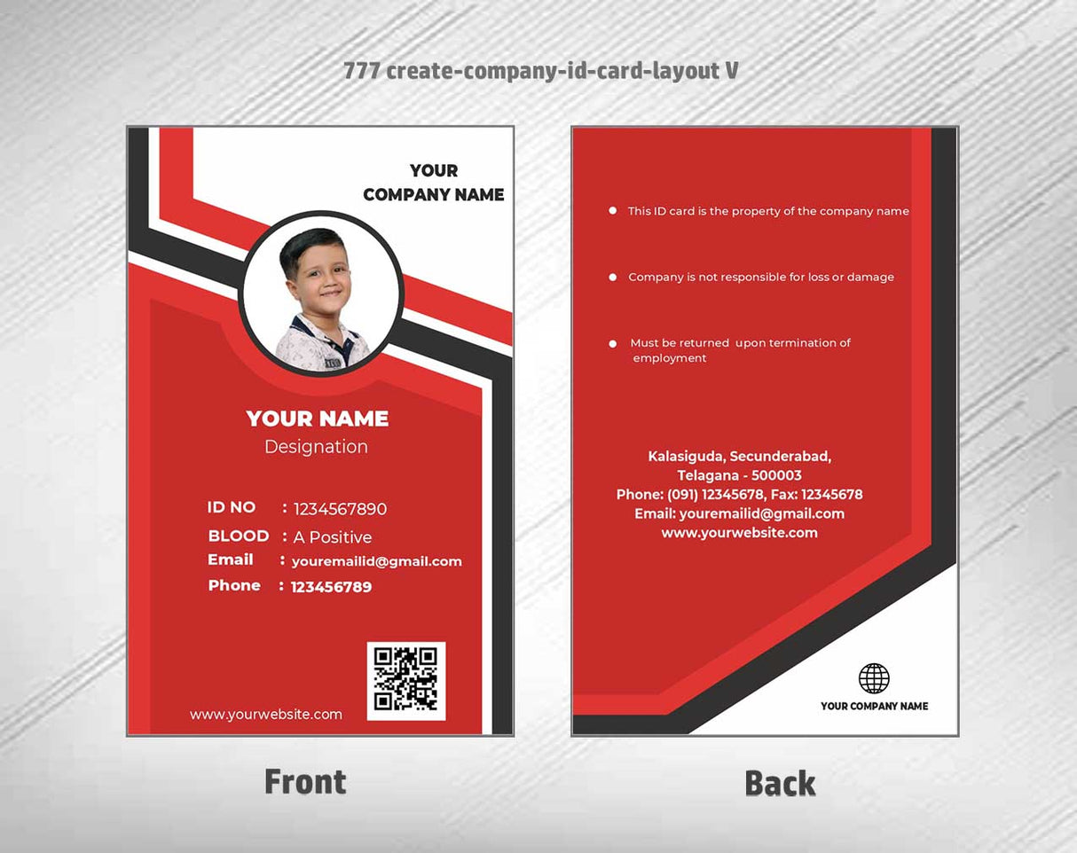 100 ID Card Templates for CorelDraw (CDR) | 100% Editable - View 69 - abhishekid.com