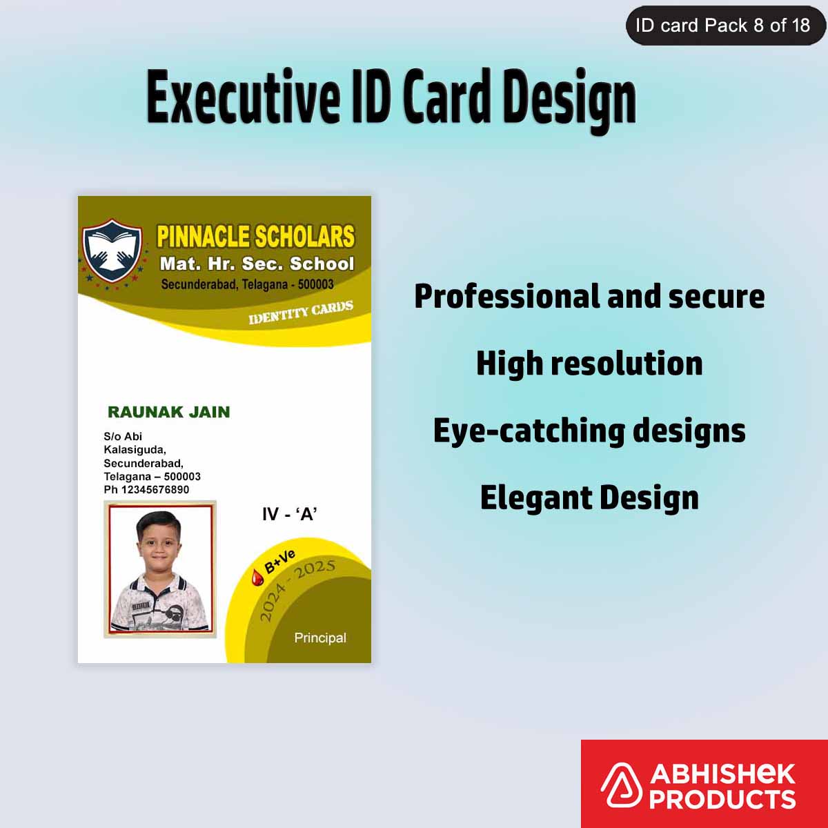 50 Executive ID Card PSD Templates | Professional - View 41 - abhishekid.com