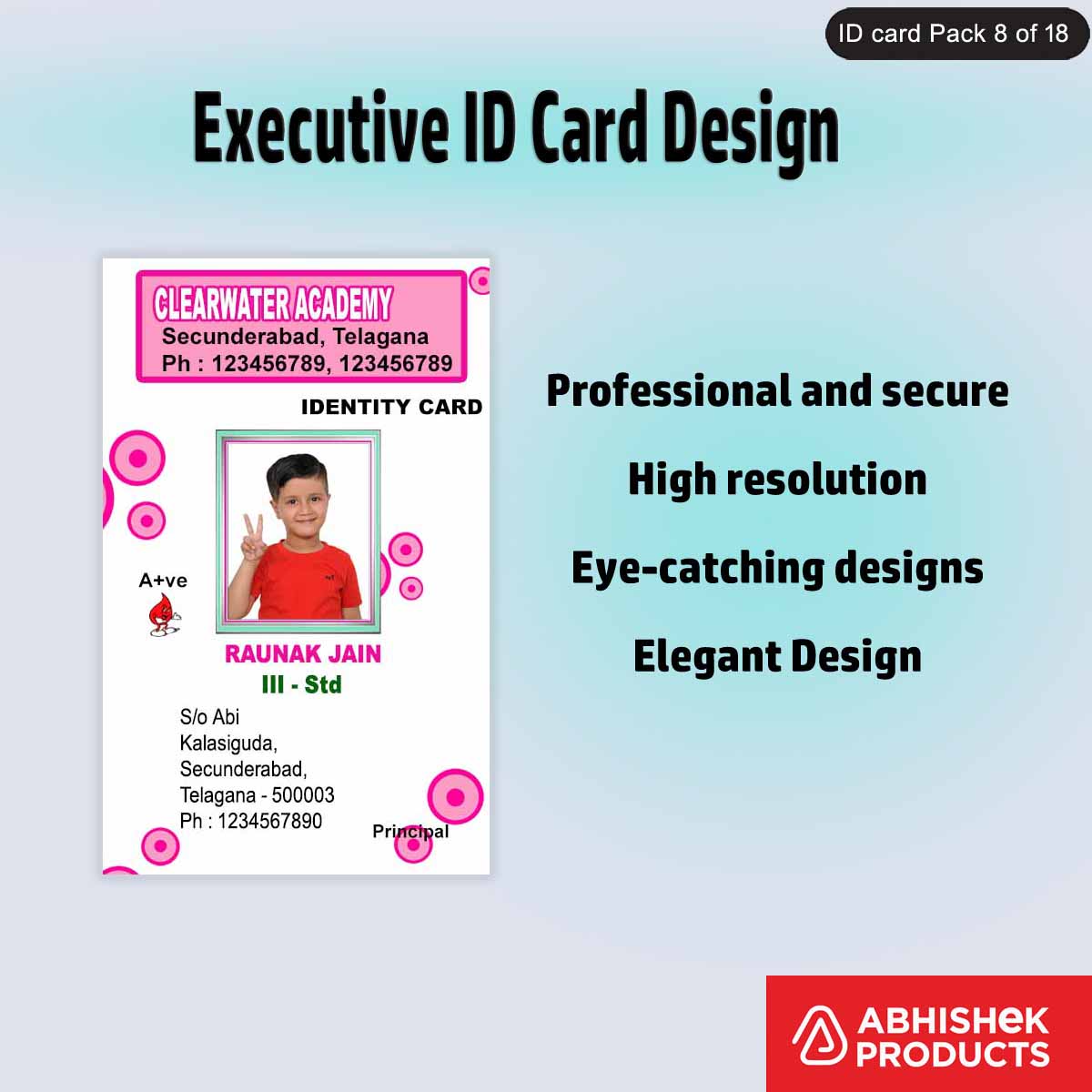 50 Executive ID Card PSD Templates | Professional - View 25 - abhishekid.com