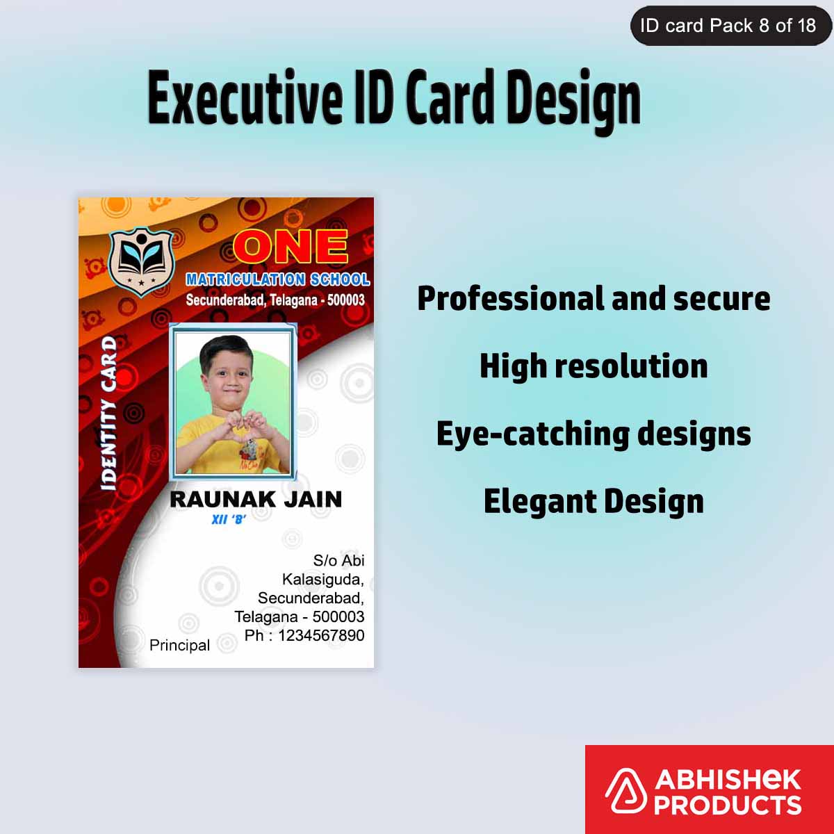50 Executive ID Card PSD Templates | Professional - View 19 - abhishekid.com