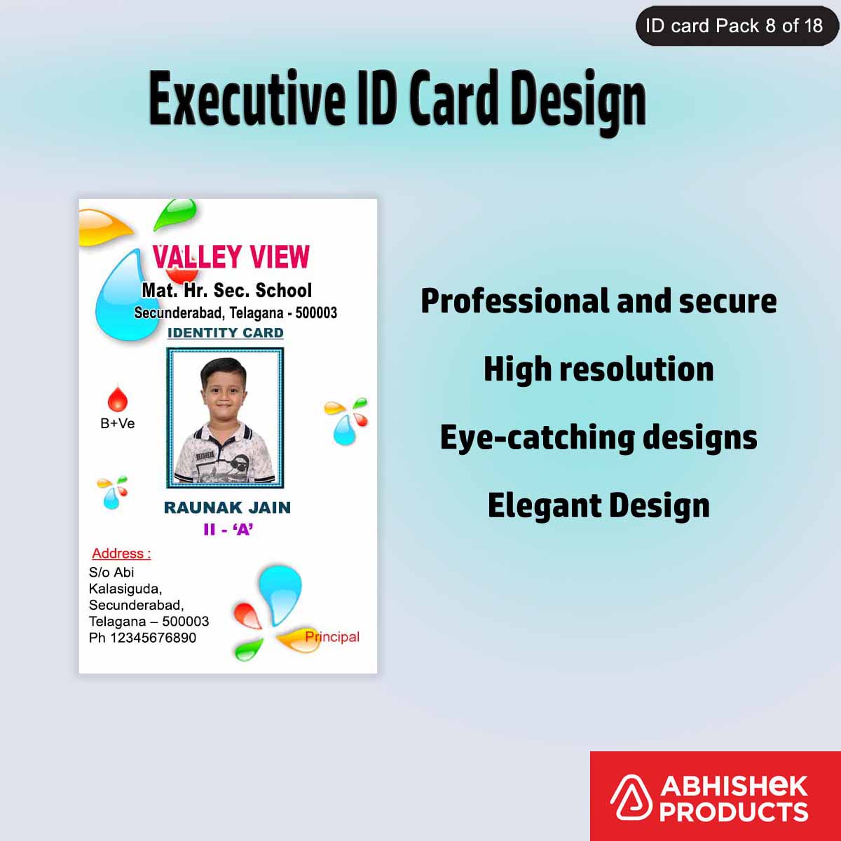 50 Executive ID Card PSD Templates | Professional - View 17 - abhishekid.com