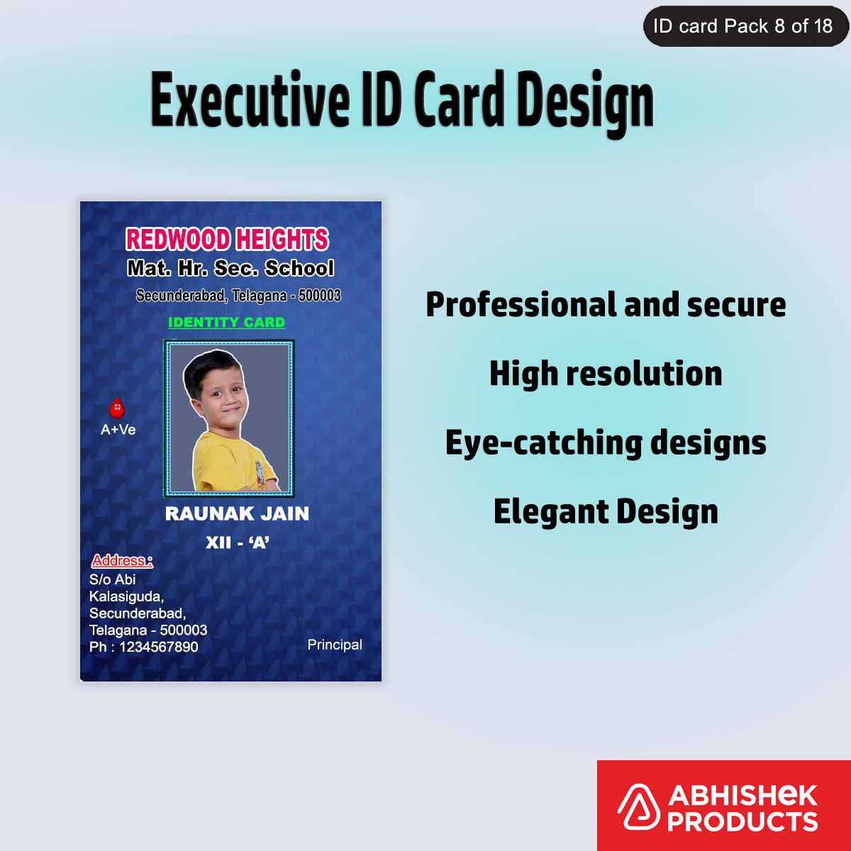 50 Executive ID Card PSD Templates | Professional - View 13 - abhishekid.com