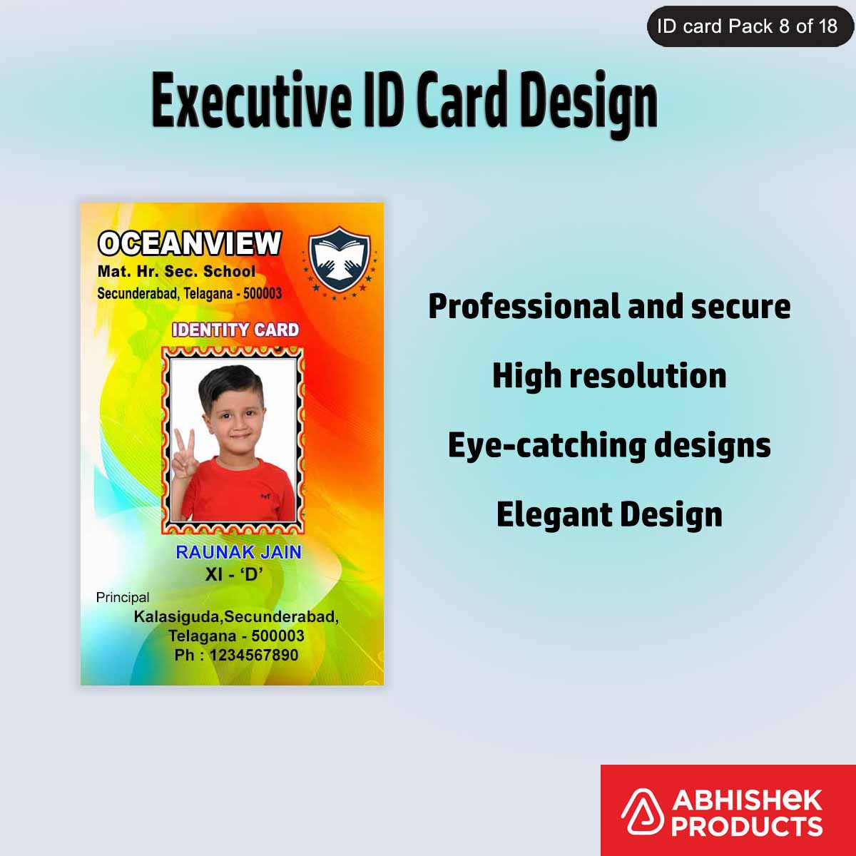 50 Executive ID Card PSD Templates | Professional - View 4 - abhishekid.com