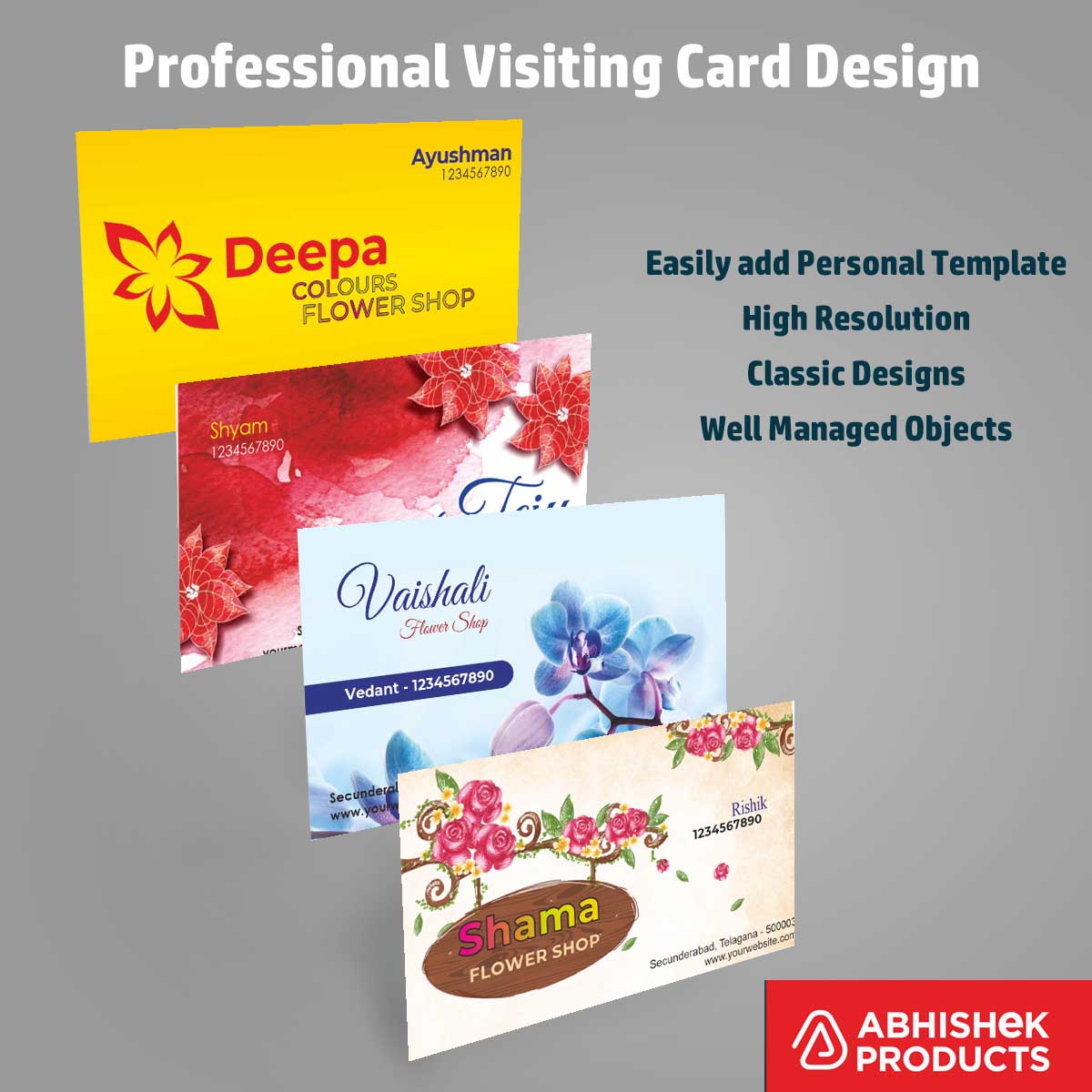 Tailor and welding works visiting card design files — 100 CDR v11 instant download India