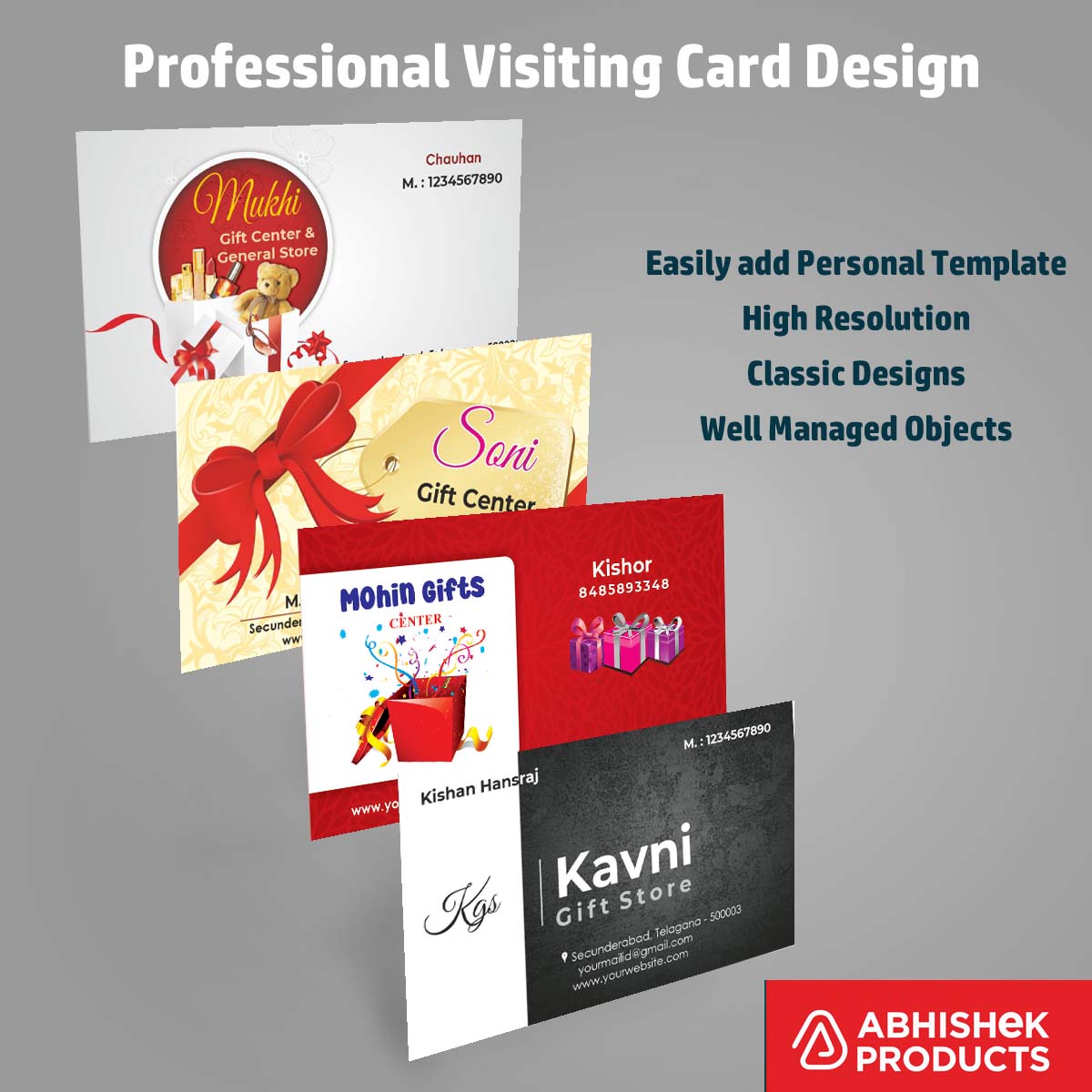 Tailor and welding works visiting card design files — 100 CDR v11 instant download India