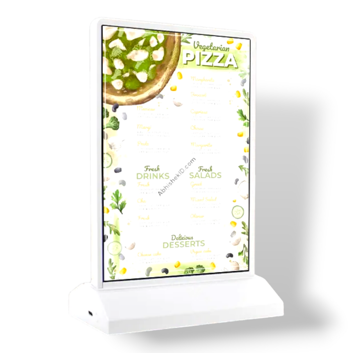 A3 LED Advertising Light Box battery operated menu display for cafe counter promotions