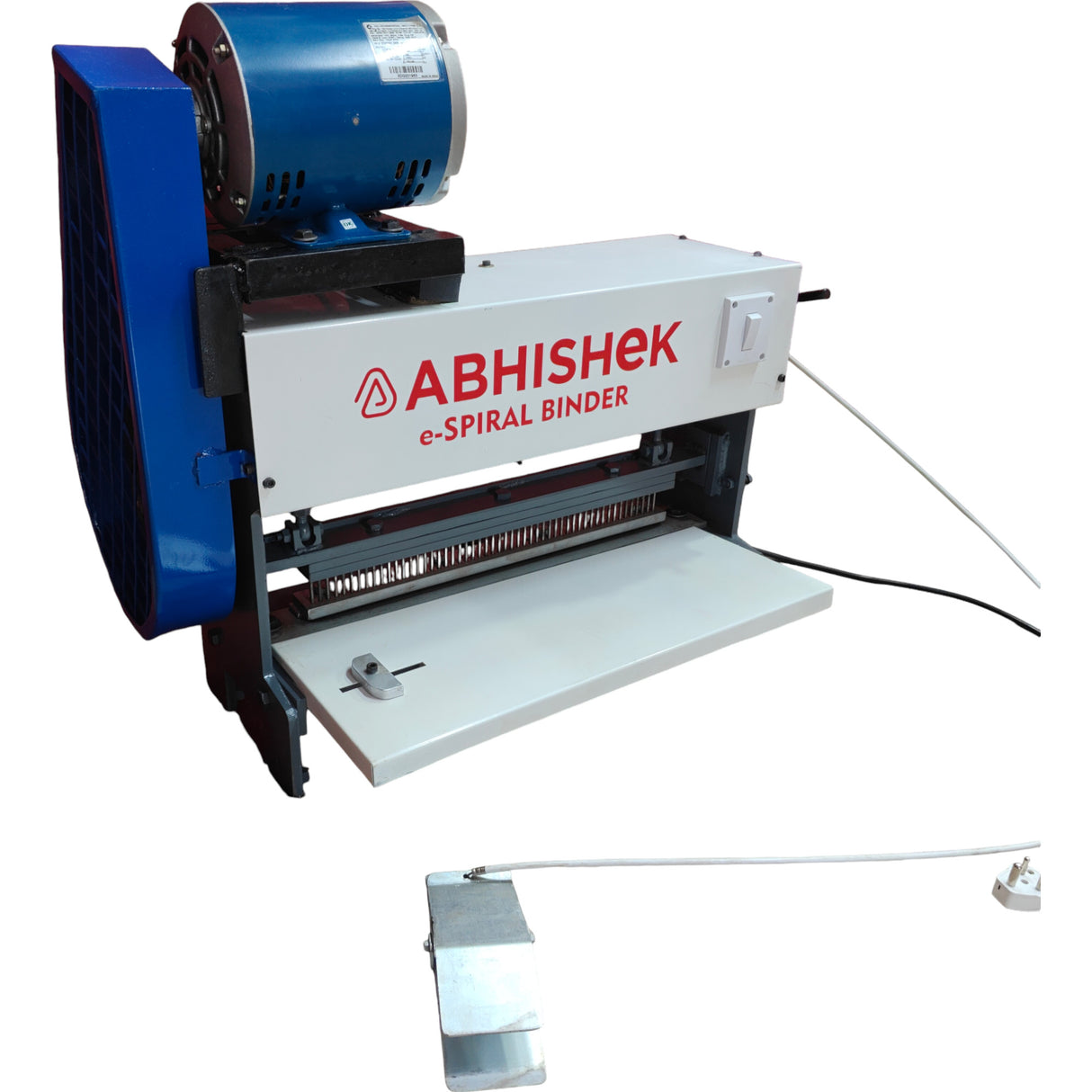 A3 4mm Electric Spiral Binding Machine securing medical records for healthcare administration and clinics.