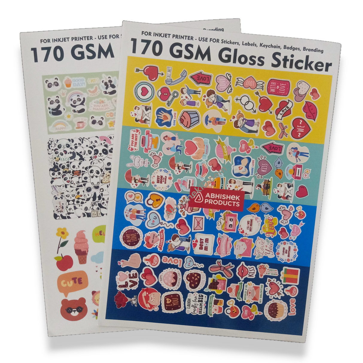 A4 170 Gsm Adhesive Photo Sticker media for small business promotional decals
