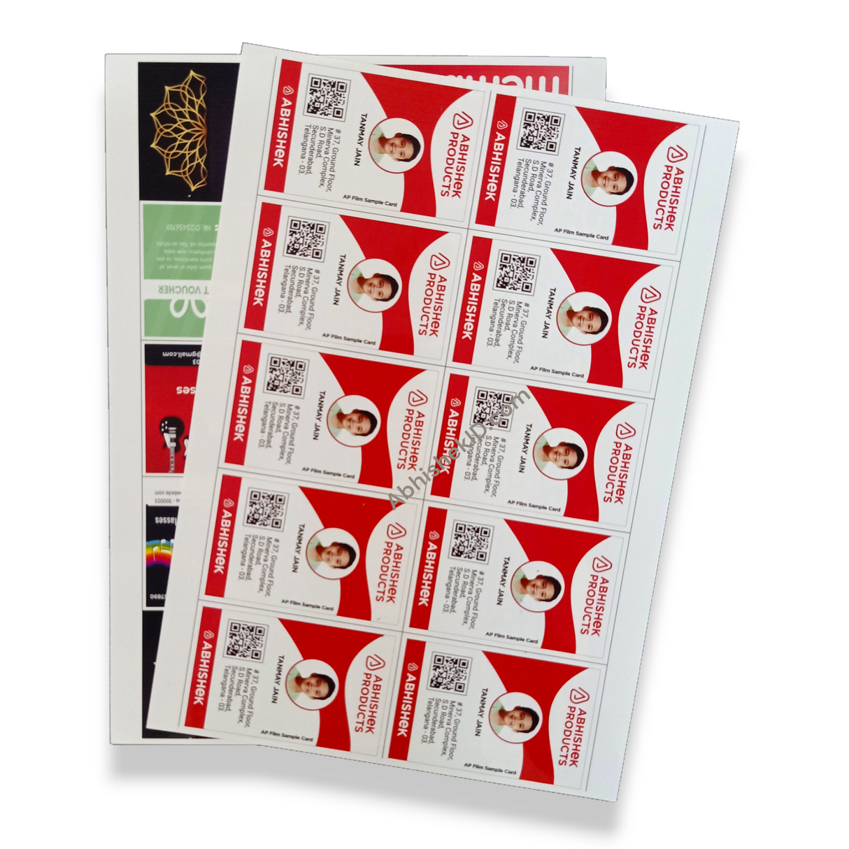 A4 180 Mic ID Card AP Film blanks for hospital staff badge inkjet production