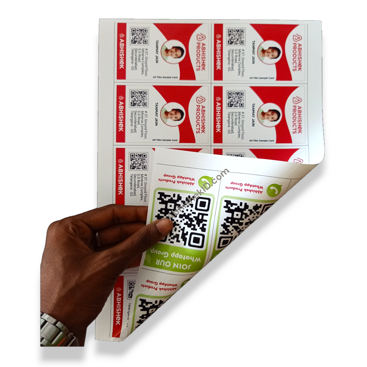 A4 180 Mic ID Card AP Film for commercial employee badge inkjet printing