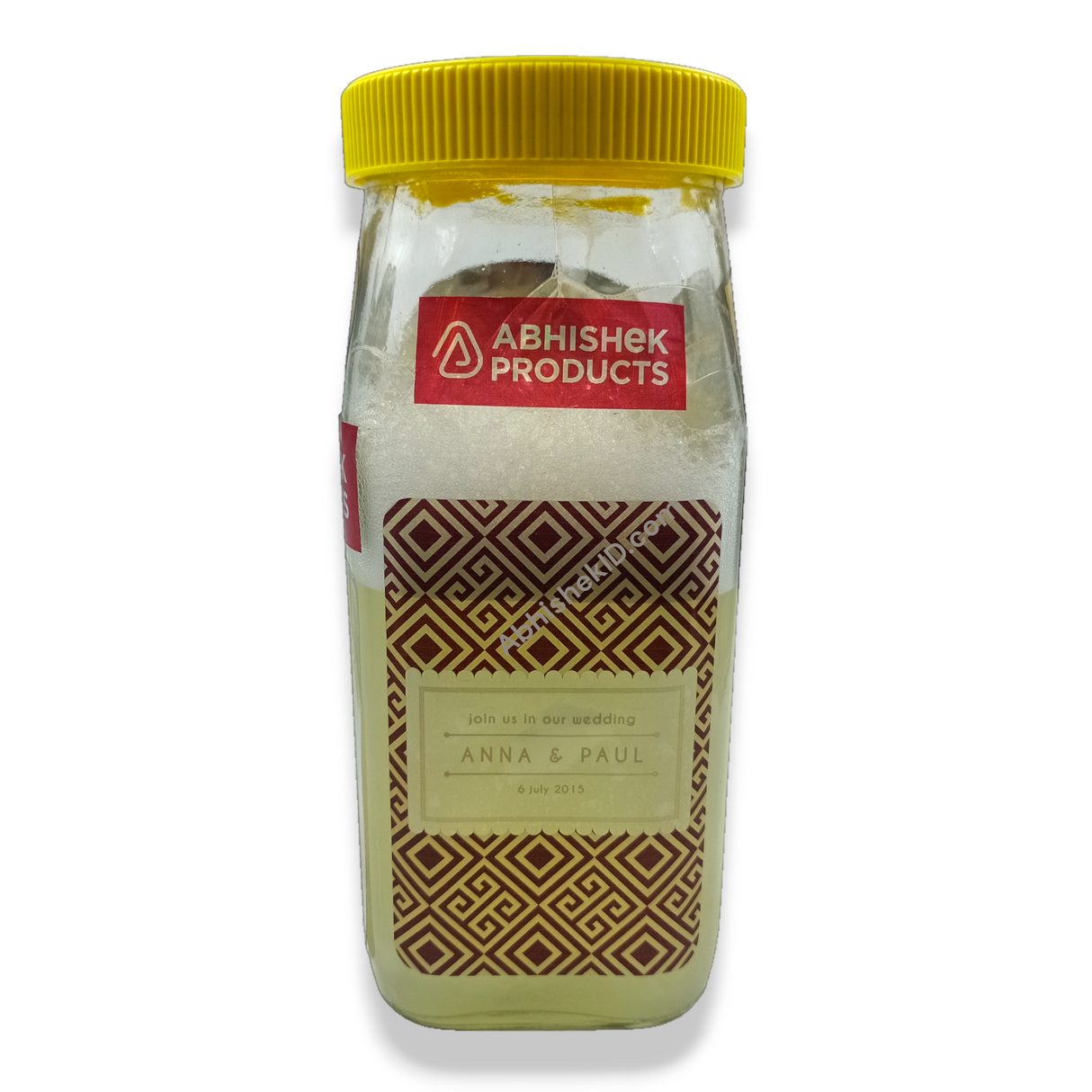 A4 Transparent Rainbow Promojet Sticker for candle jar branding and artisan marketplace packaging decoration supplies.
