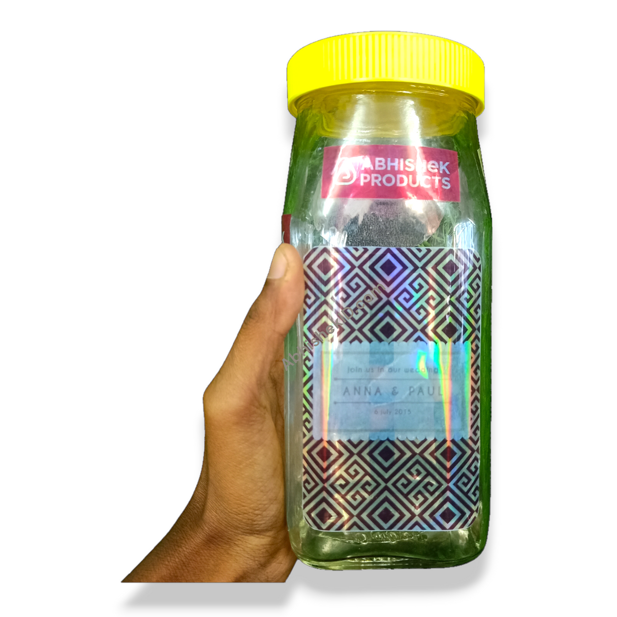 A4 Transparent Rainbow Promojet Sticker for transparent self-adhesive badge printing and conference event attendee materials.