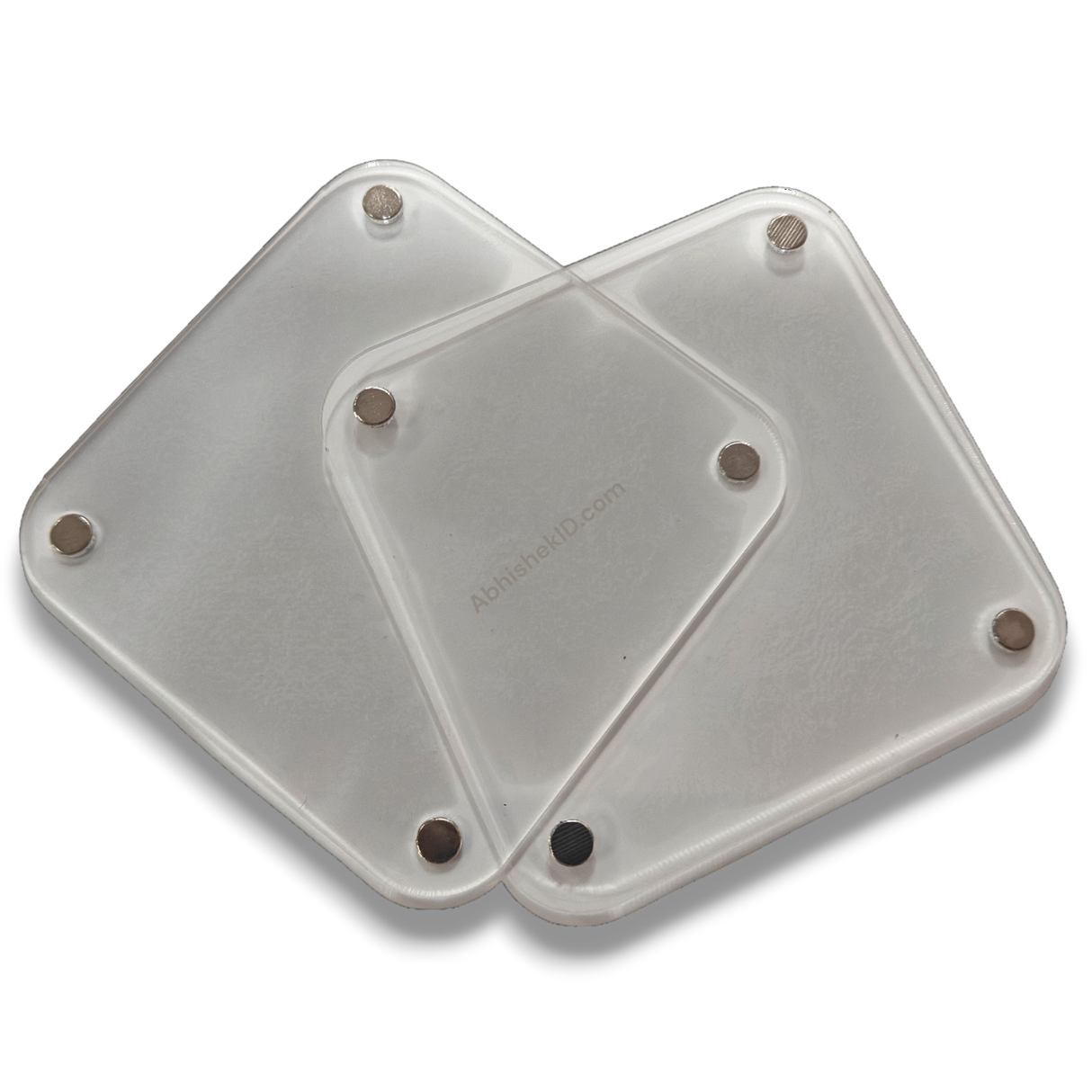 Acrylic Magnet 7x7 cm Photo Frames organizing promotional pictures for marketing agency supplies.