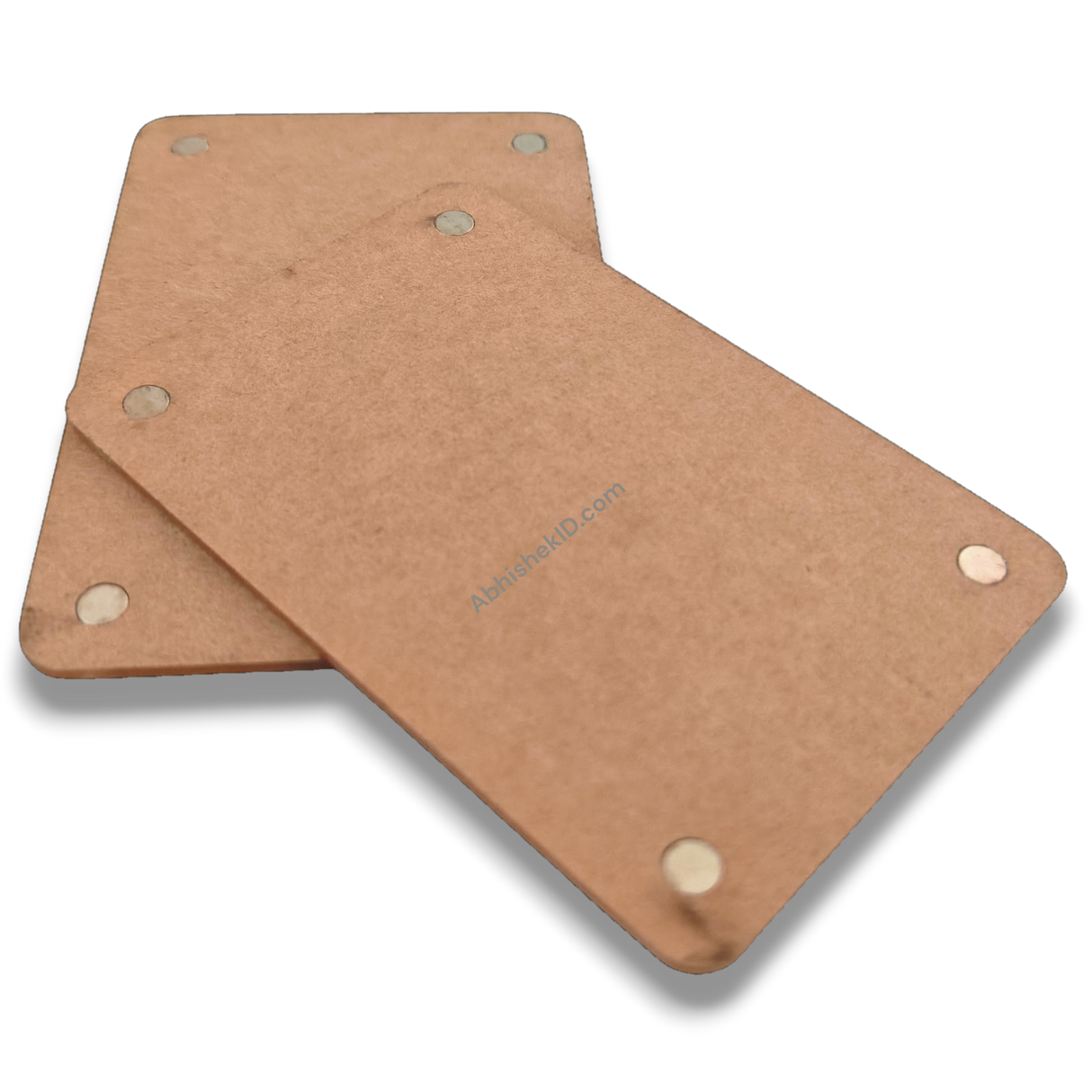 Rectangle Fridge Magnet Frames holding custom printed media for retail souvenir manufacturing.