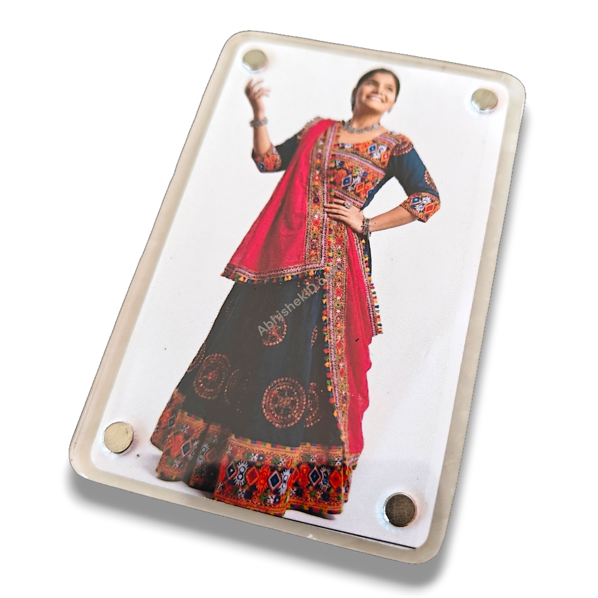 Rectangle Fridge Magnet Frames housing blank 6x9 cm paper for custom souvenir fabrication.