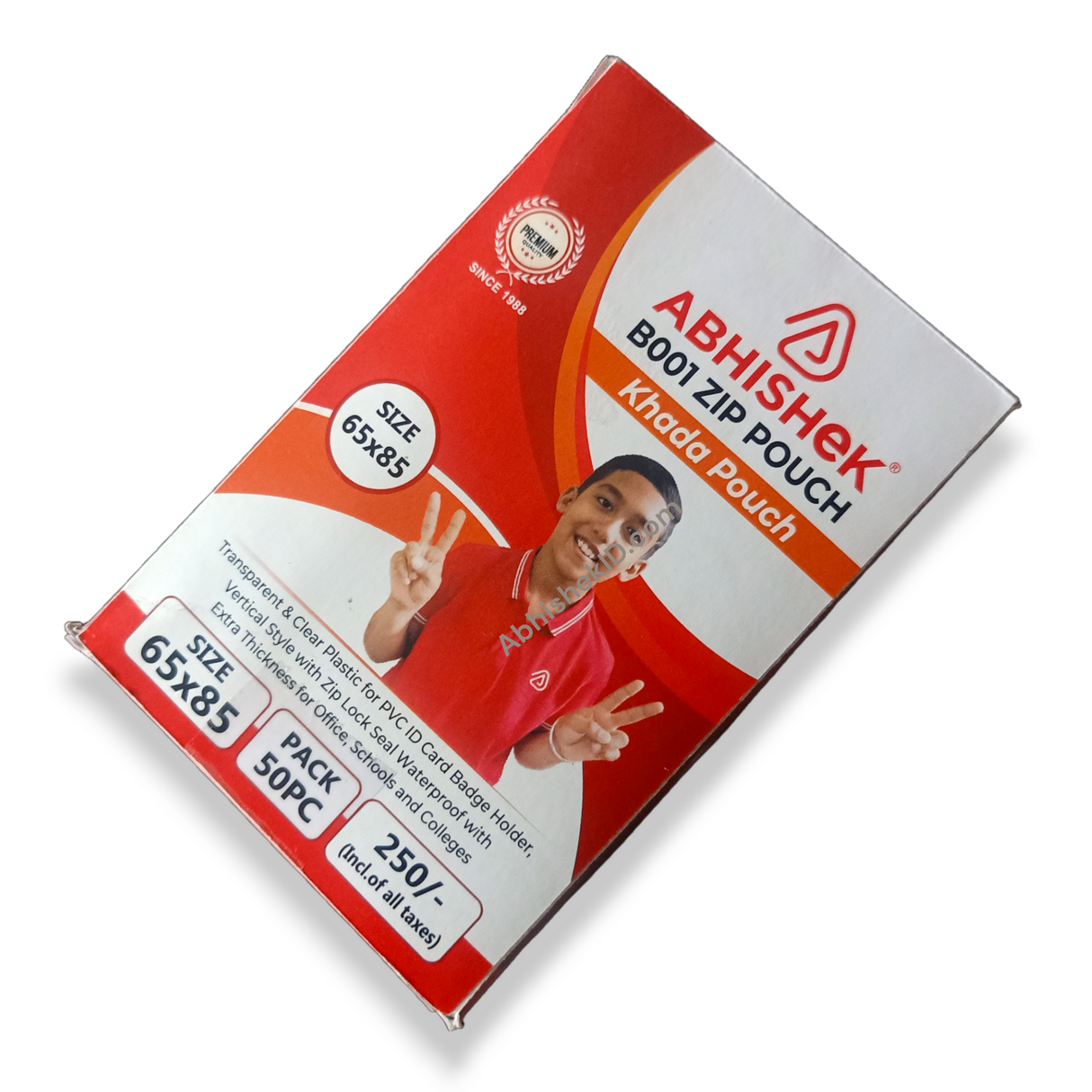 B001 Waterproof ID Card Holder for bulk corporate conference nametags and exhibition passes.