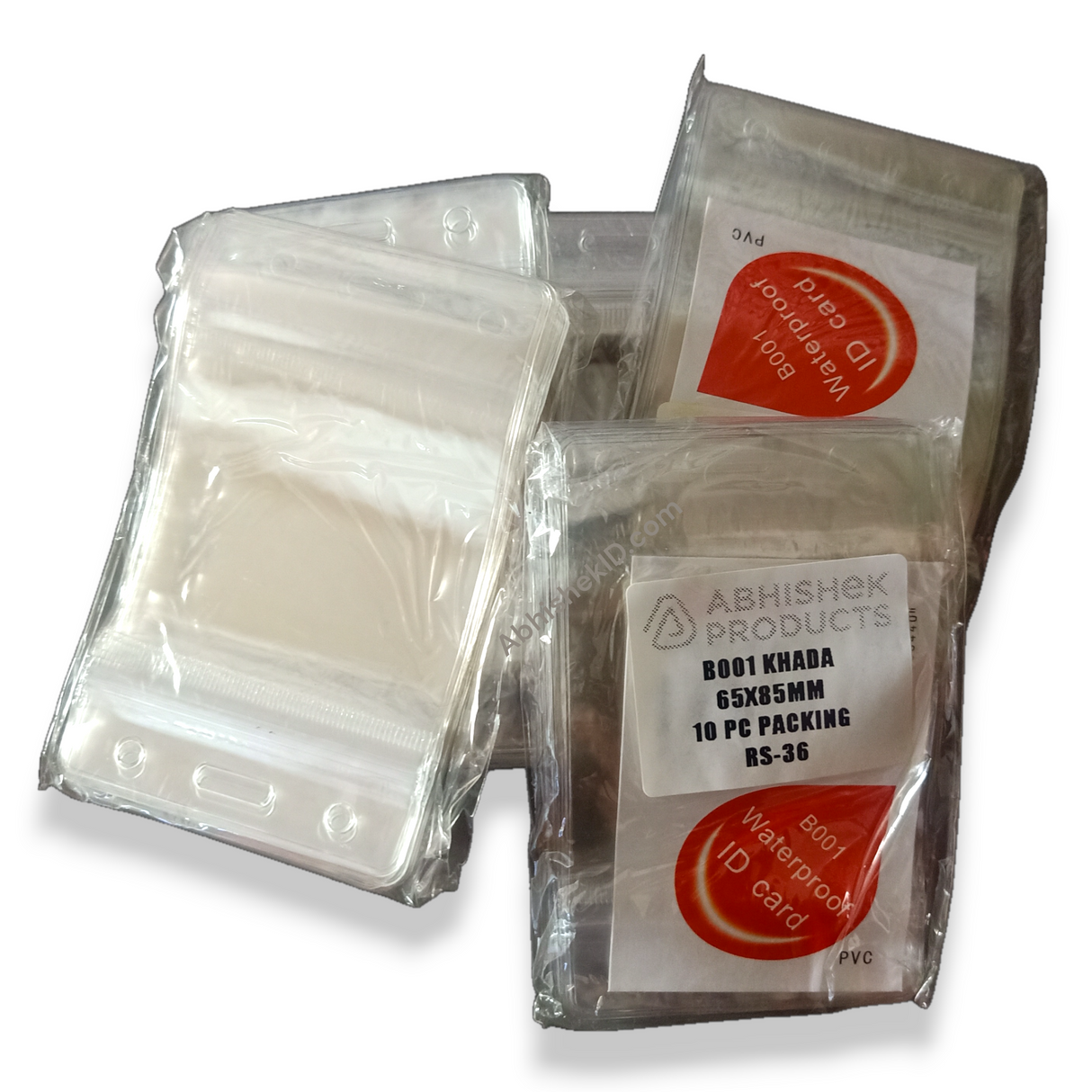 6x8cm Zip Lock ID Holder B001 for retail employee name badges and store staff.