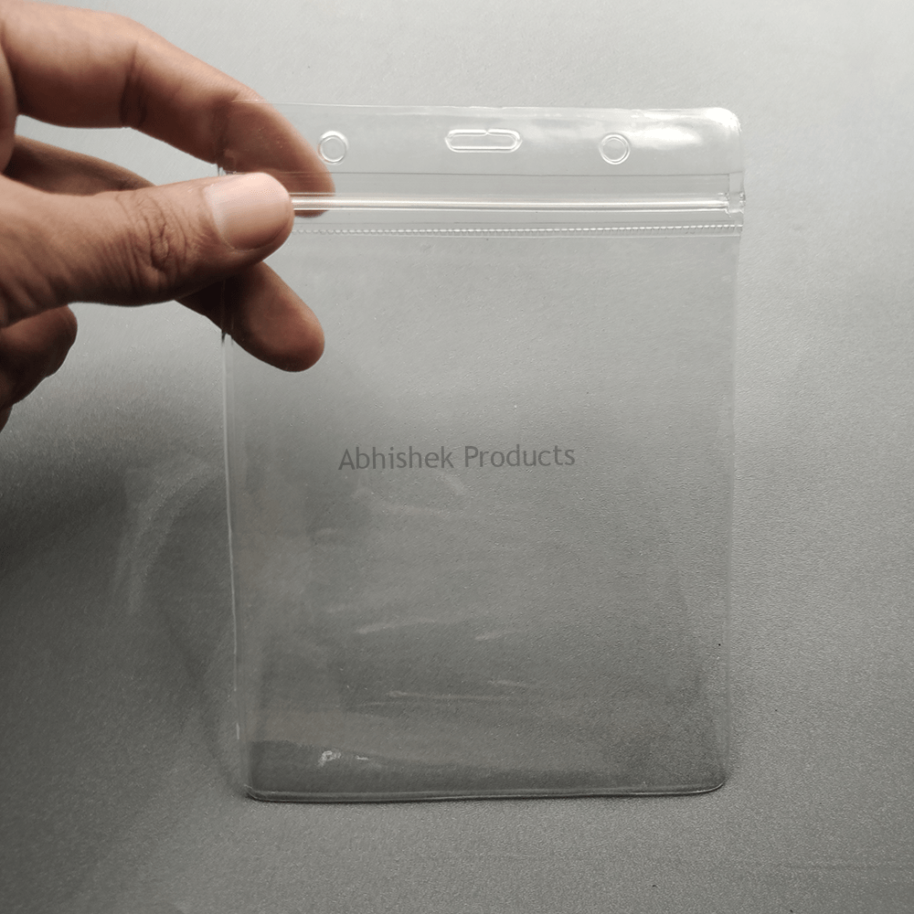 B003 9.5x12cm Zip Lock ID Holder for oversized corporate credentials and large office badges.