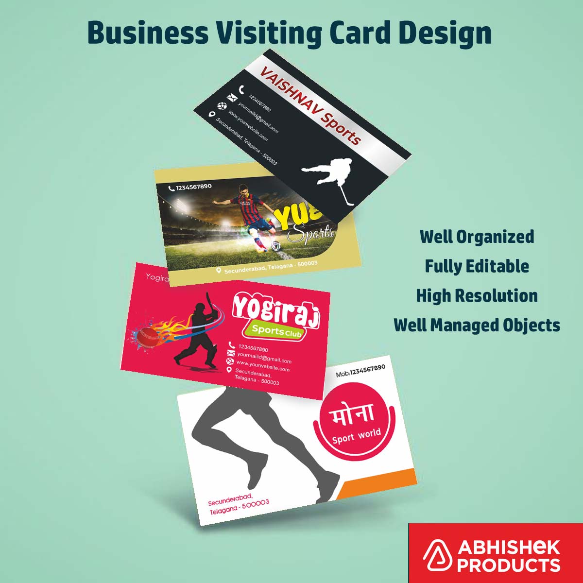 100 CDR v11 Visiting Card Templates tailored for commercial boxing gym membership acquisition campaigns.