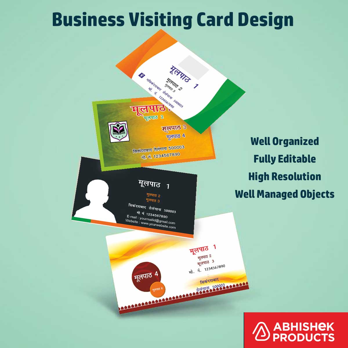 100 CDR v11 Visiting Card Templates targeting marketing agencies requiring custom brand identity assets.