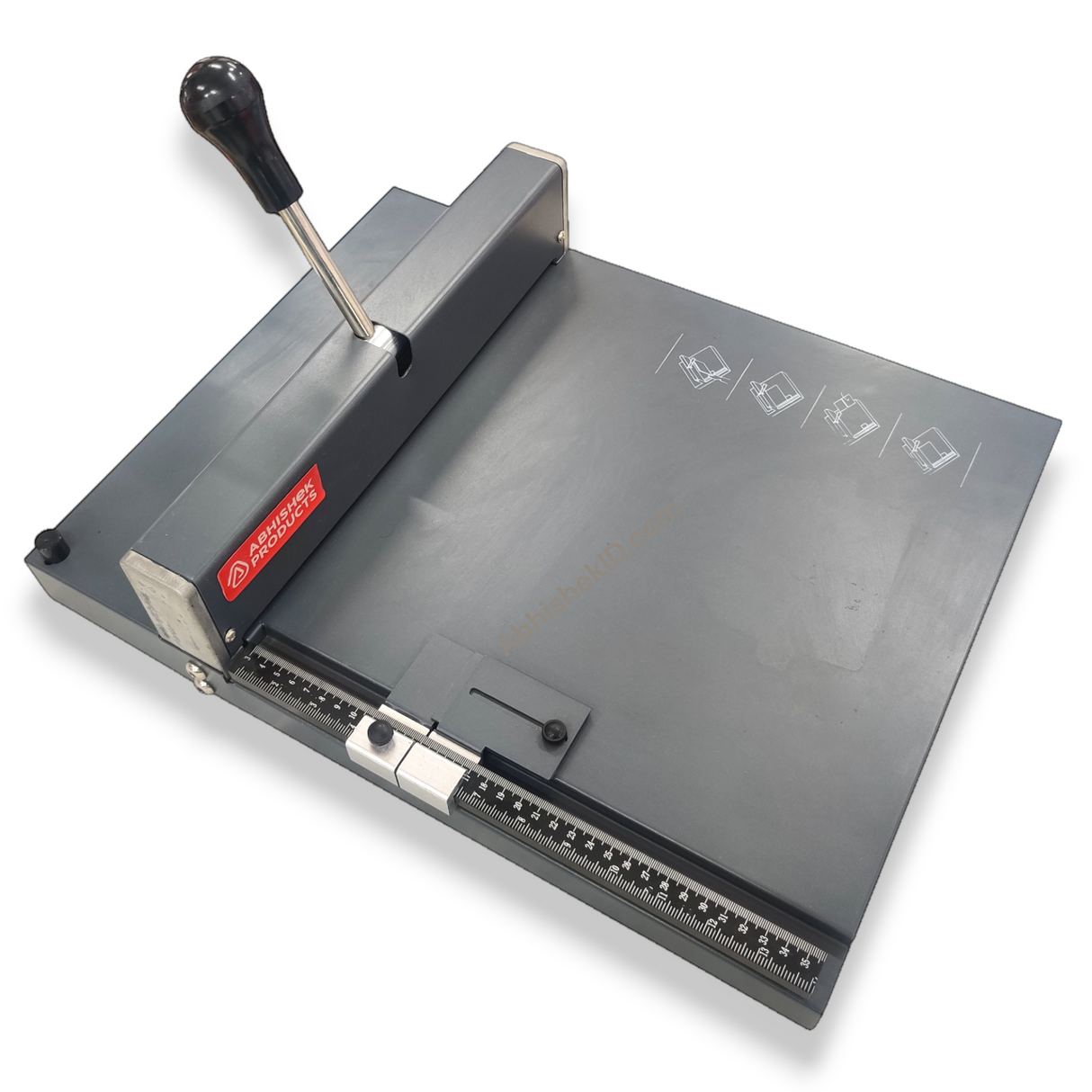 2-in-1 Manual Paper Creasing Perforation Machine for scoring A4 paper in print shop operations.