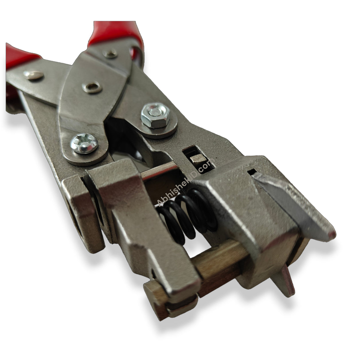 ID card slot punch close-up of 13x3mm lanyard slot cutting die