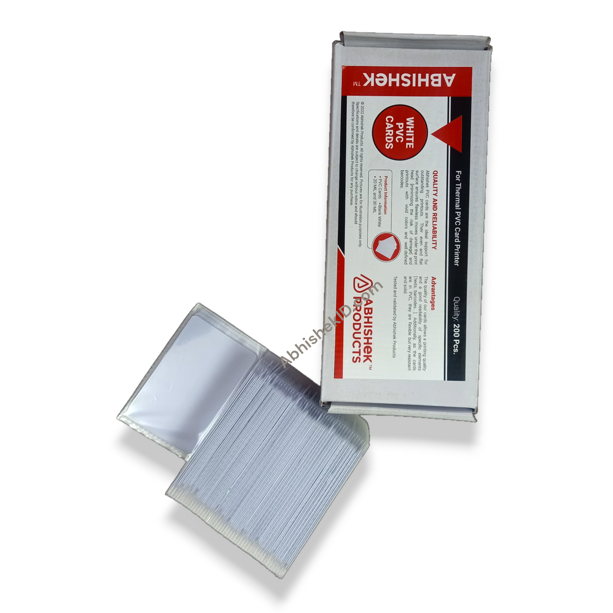 Dark Print PVC Cards for Thermal Printer for healthcare staff badges and professional identification credentials.