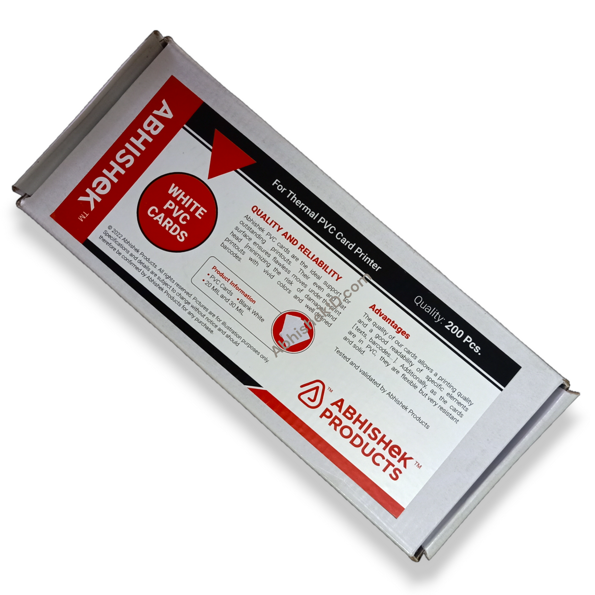 Dark Print PVC Cards for Thermal Printer for school student IDs and custom badging systems.