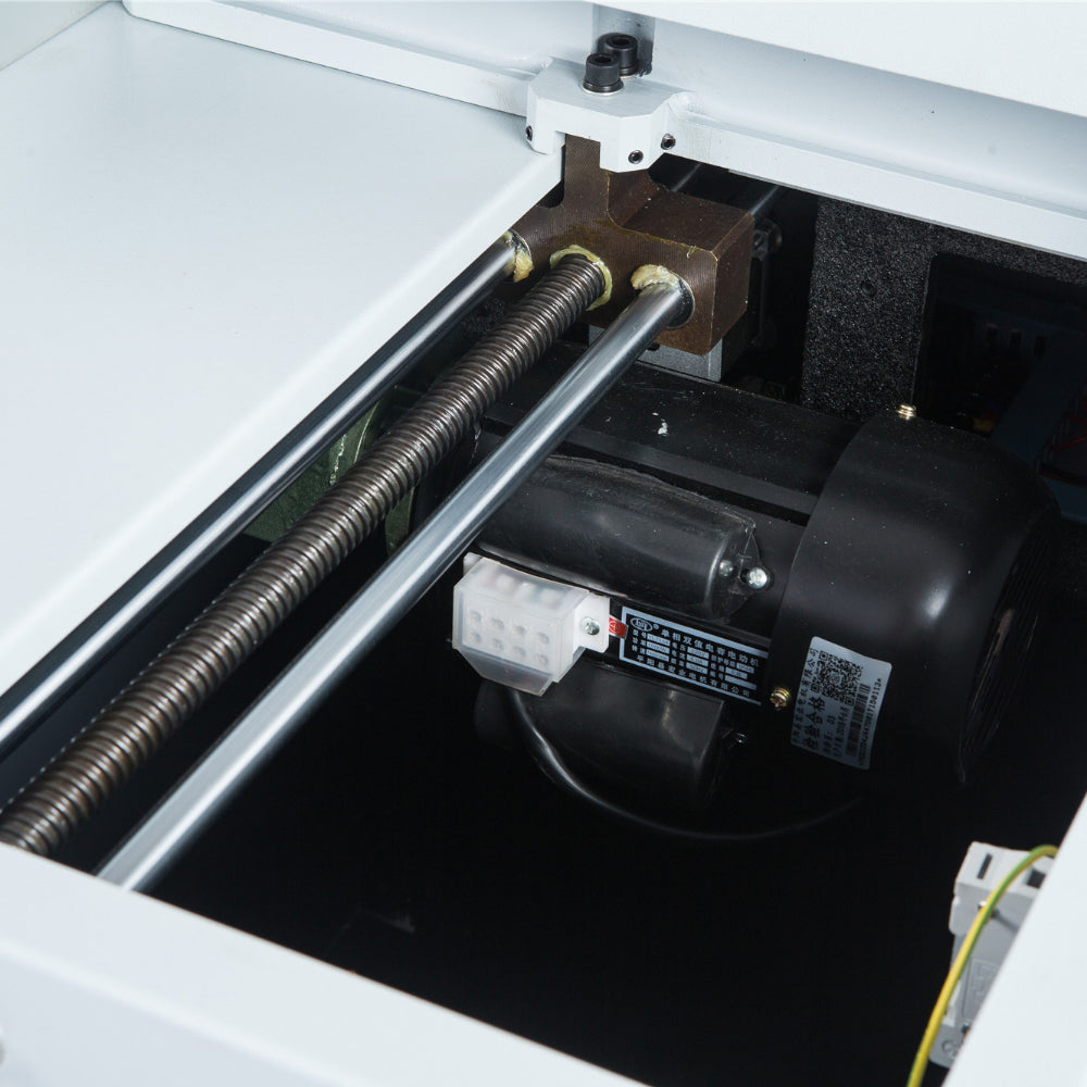 E490T 19 Inch Electric Paper Cutter for accurate flyer cutting in commercial print shop environments.