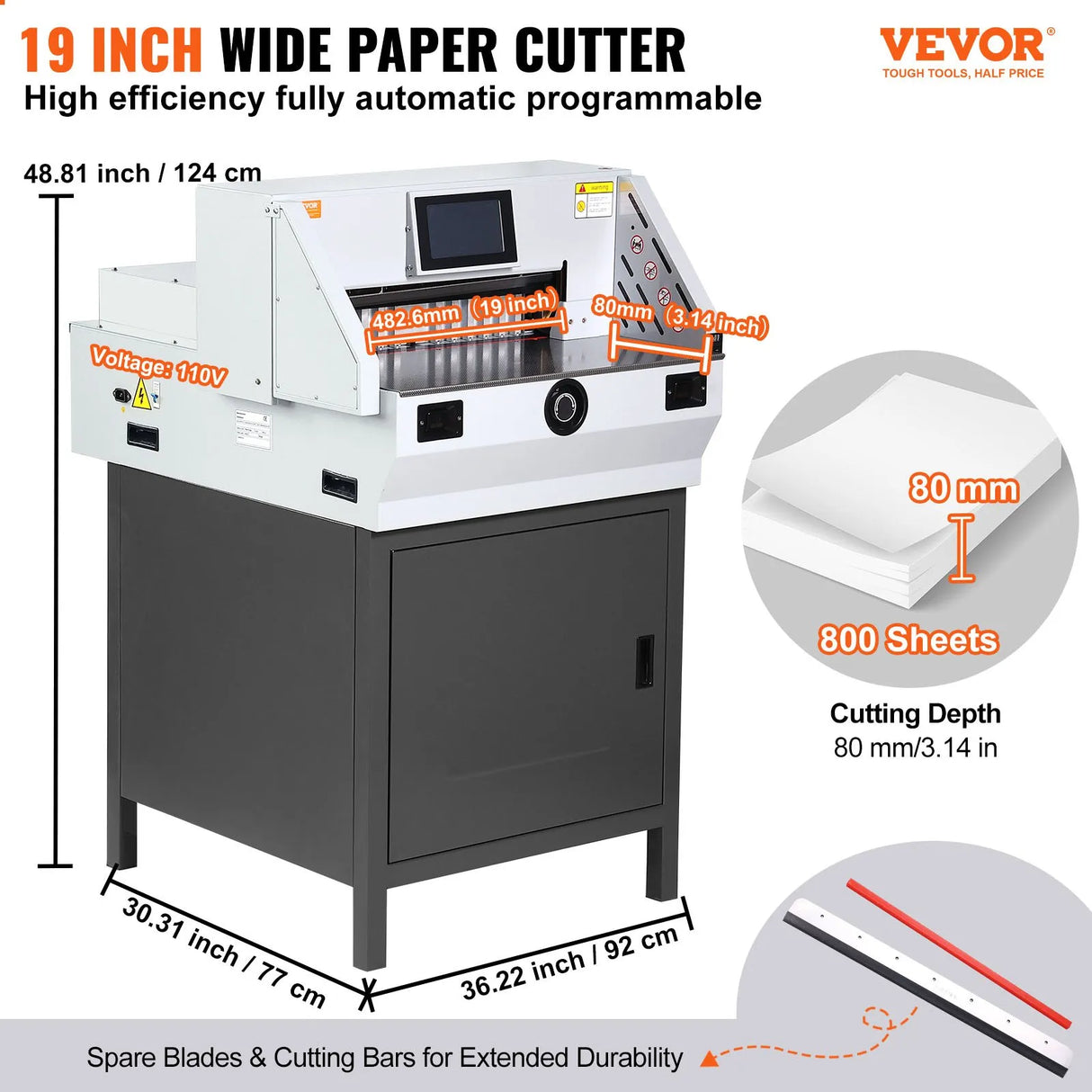 19 Inch E490T Heavy Duty Guillotine for fast A2 format reducing and high volume print processing.