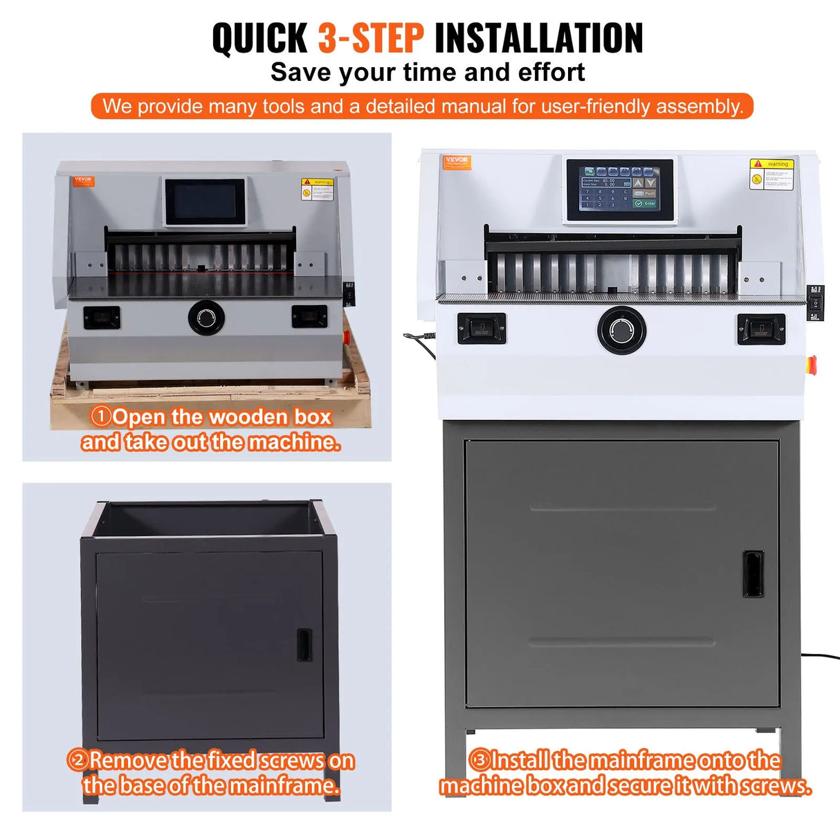19 Inch E490T Heavy Duty Guillotine for precise A2 and A3 bulk paper cutting tasks.