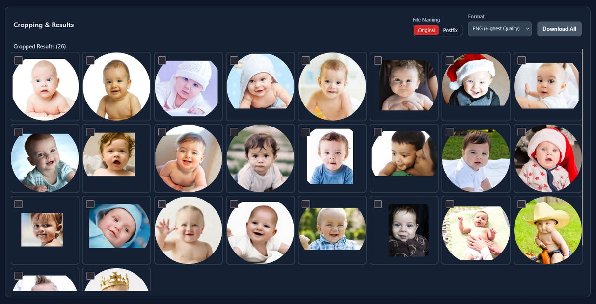 Face Crop Studio Batch Photo Cropper advanced face detection for biometric registry and ID workflows.