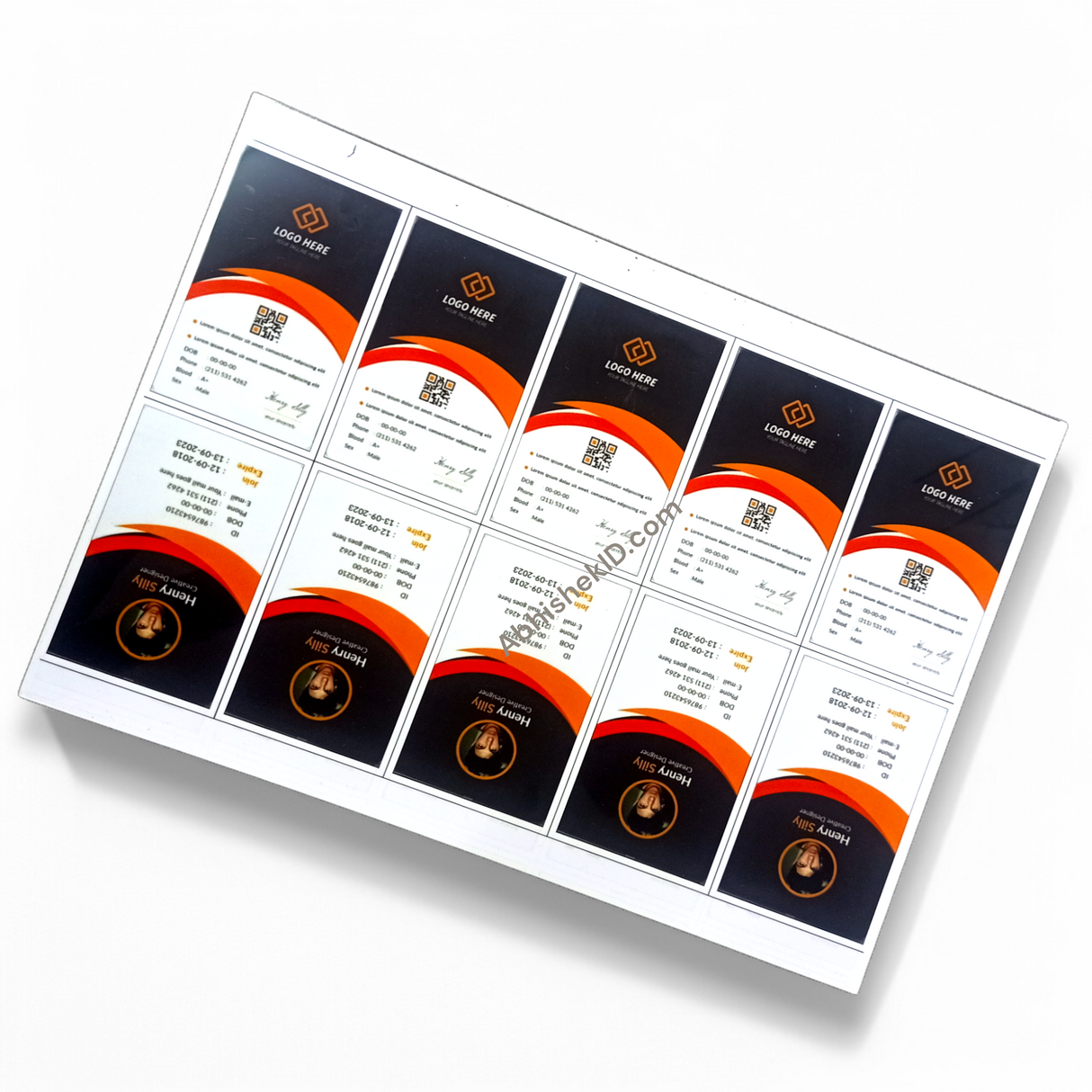 ఫ్యూజింగ్ మెషిన్ కోసం A4 ఇంక్జెట్ ఫ్యూజింగ్ షీట్ 50 సెట్స్ (100 కోర్ +100 ఓవర్లే)