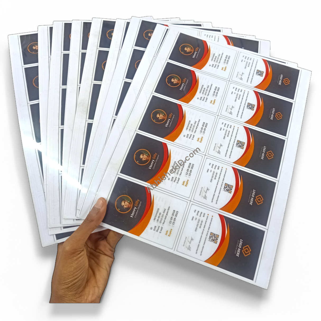 ఫ్యూజింగ్ మెషిన్ కోసం A4 ఇంక్జెట్ ఫ్యూజింగ్ షీట్ 50 సెట్స్ (100 కోర్ +100 ఓవర్లే)