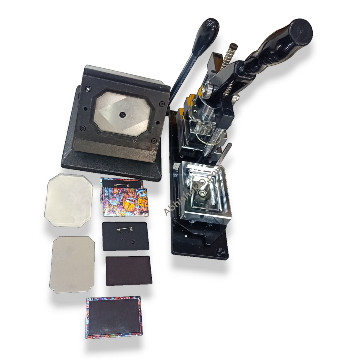 80x53mm Fridge Magnet Machine Set artwork paper alignment for bulk refrigerator magnet crafting.