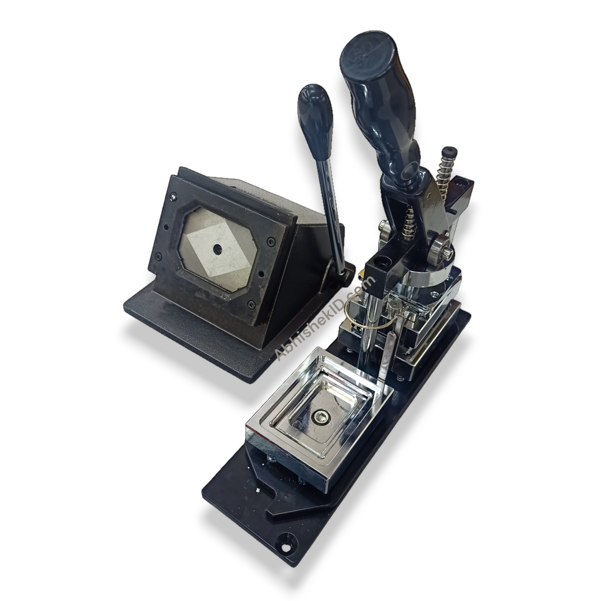 80x53mm Fridge Magnet Machine Set plastic film overlay placement for waterproof souvenir production.