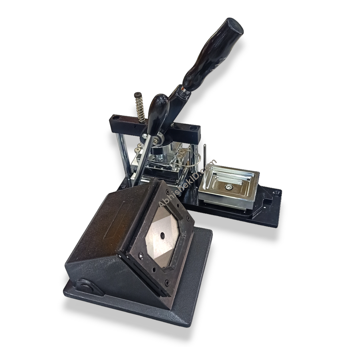 80x53mm Fridge Magnet Machine Set pressing mechanism for custom promotional goods manufacturing.