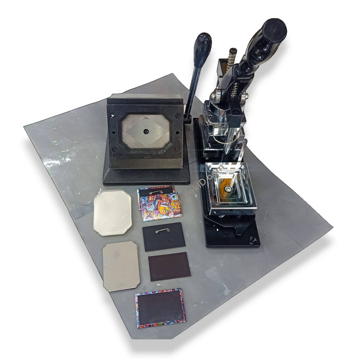 80x53mm Fridge Magnet Machine Set die cutter integration for bulk advertising magnet assembly.